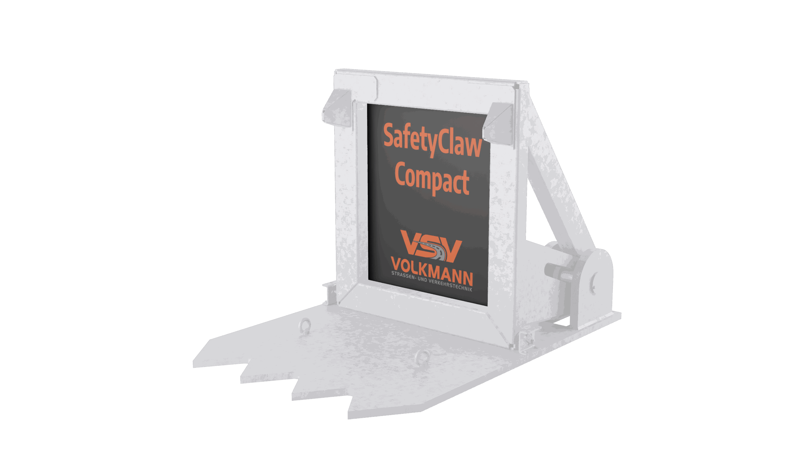zufahrtssperre freisteller safetyclaw compact werbefläche